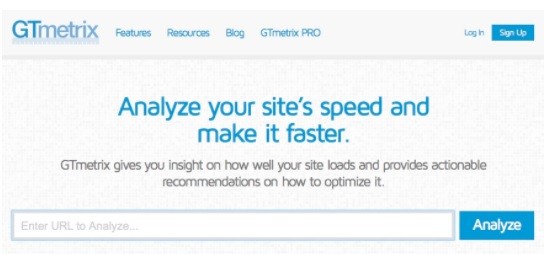 GTmetrix Website Speed Test Screenshot