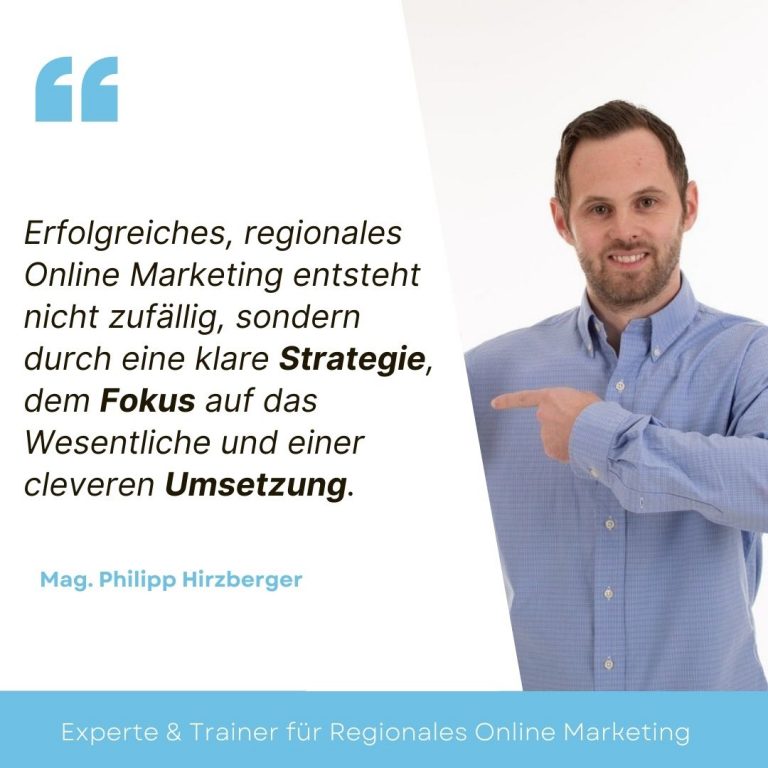 Regionales Online Marketing Zitat Hirzberger Philipp